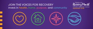 2018 recovery month horizontal web banner