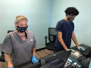 Drug Testing during COVID-19 requires Averhealth employees to wear PPE